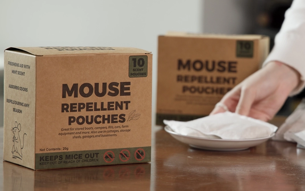 Pest Vault mouse repellent pouch boxes